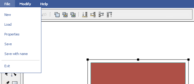 Image menu
